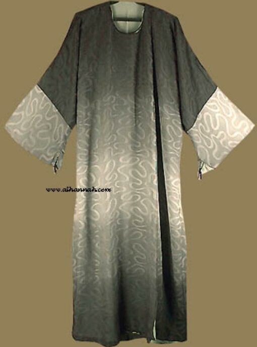 Reversable Omani Style Abaya with matching shayla  ab216
