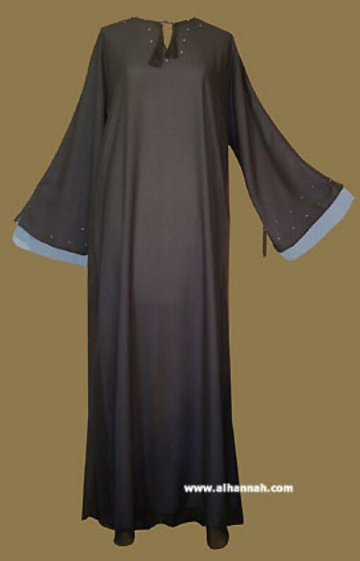 Saudi Style Double Layer  Pull Over Abaya ab264