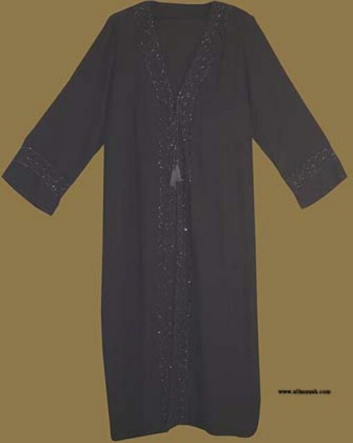 Traditional Arabian Abaya and Matching Shayla (oblong scarf) ab271