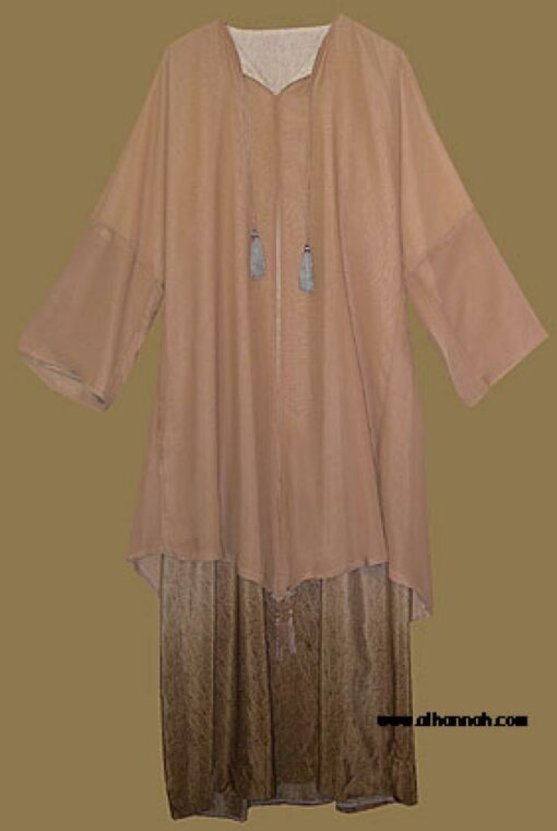 Traditional Pull over Abaya with shawl Style Over layer. ab275