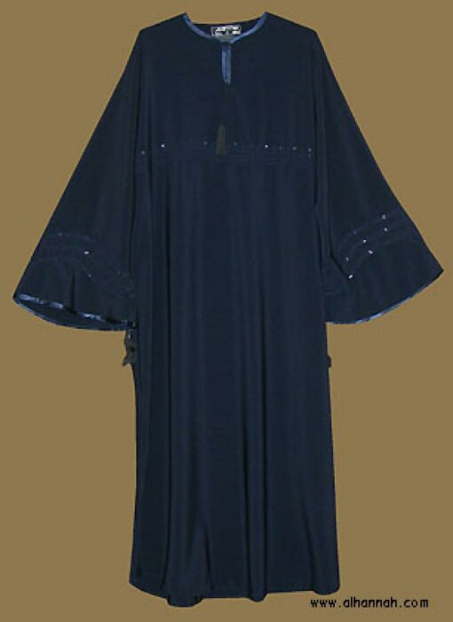 Embroidered Moroccan Abaya with Sequins ab279