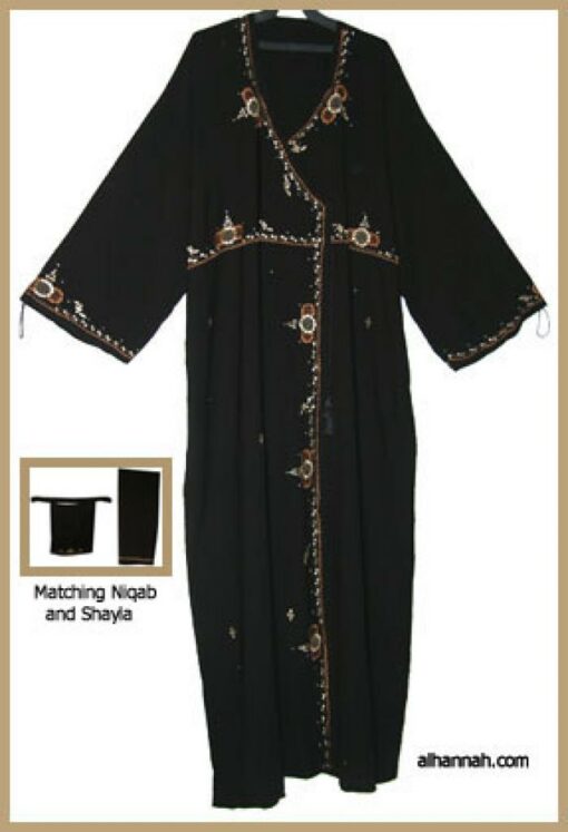 Abaya with Crystal Accents ab295