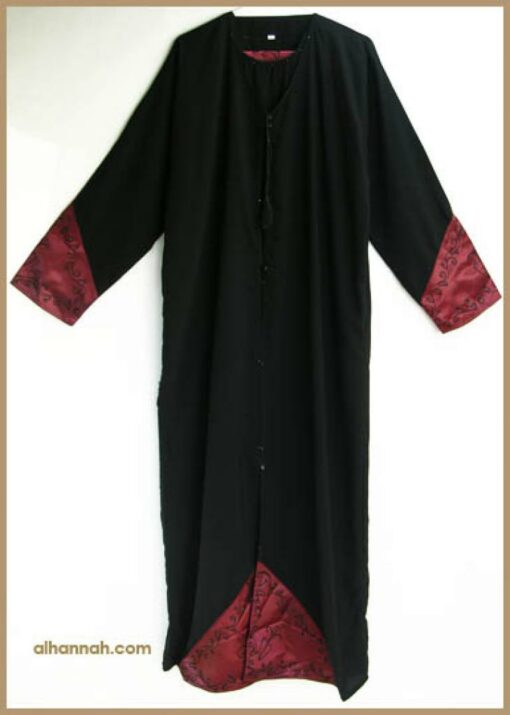 Traditional Saudi abaya with Crystal accents ab315