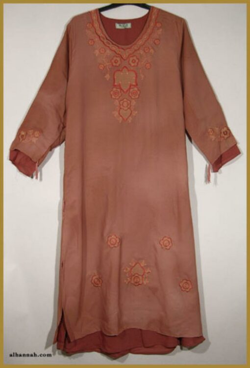 Embroidered Pull Over Abaya ab322