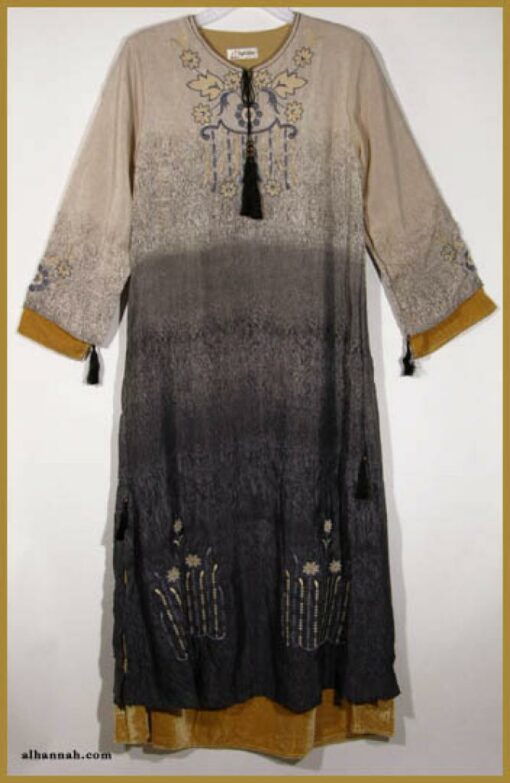 Embroidered Pull Over Abaya ab323