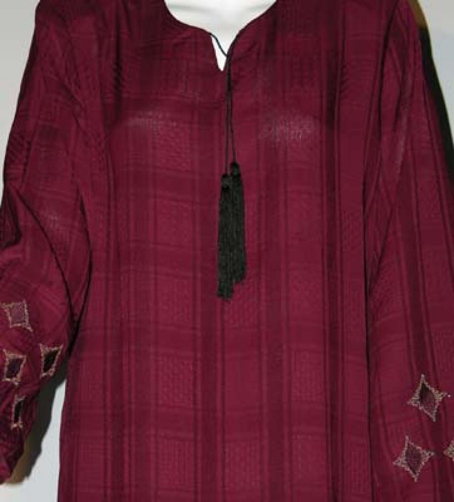 Al Karam Embroidered Pull Over Abaya ab340 » Alhannah Islamic Clothing