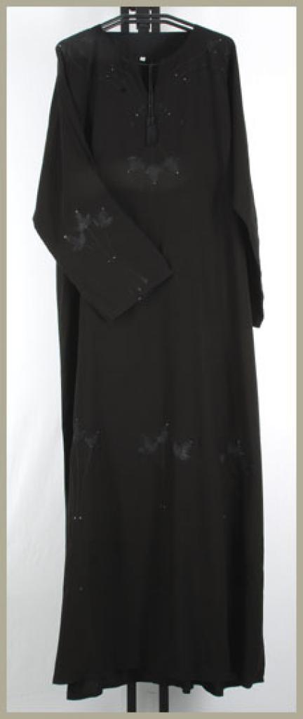 Embroidered Saudi Pull-Over Abaya ab383