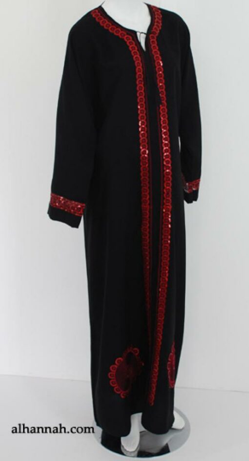 Traditional Emirati Embroidered Abaya ab522