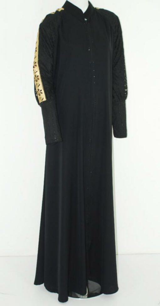 Deluxe Jordanian Abaya with Crystal Accents ab588