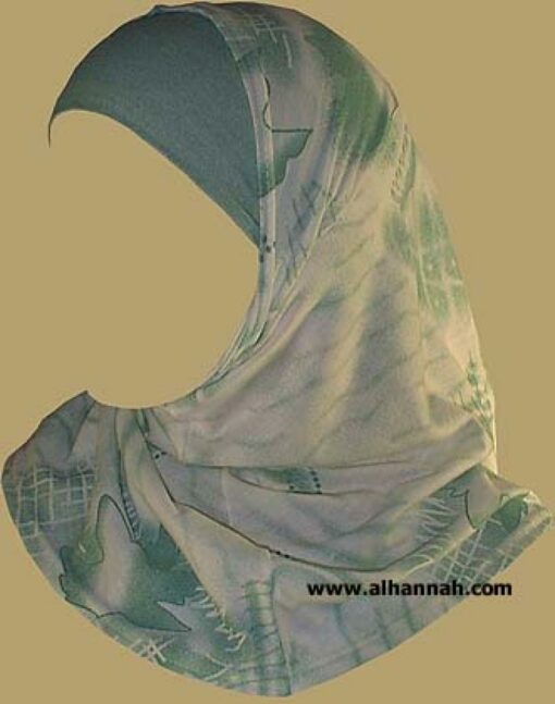 Girl's Printed Two Piece Hijab ch330