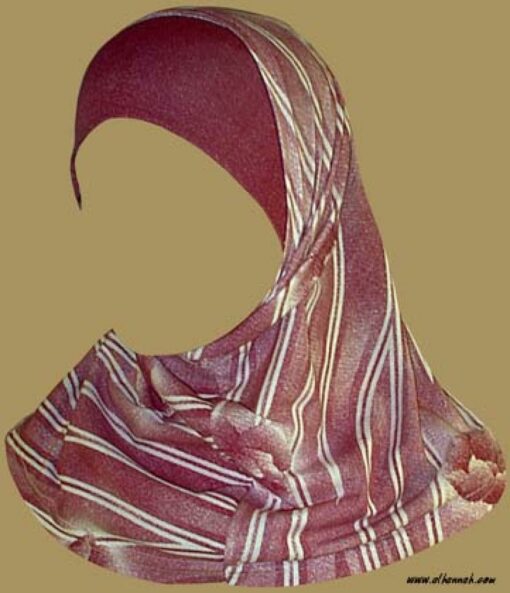 Girl's Printed Two Piece Hijab  ch337