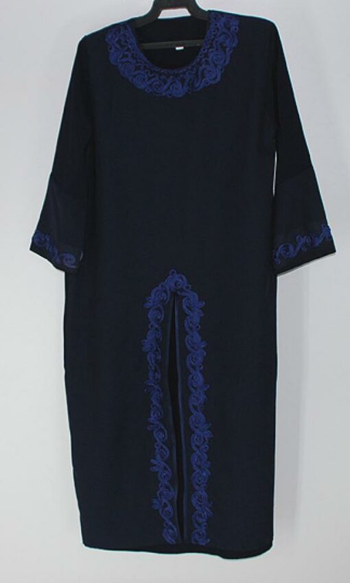 Girls Abaya with Sprial Embroidery ch451