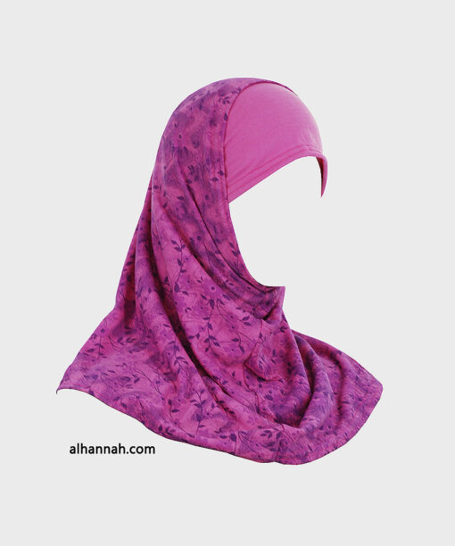 Girls  Amira Floral Print Hijab - 2 Piece ch496