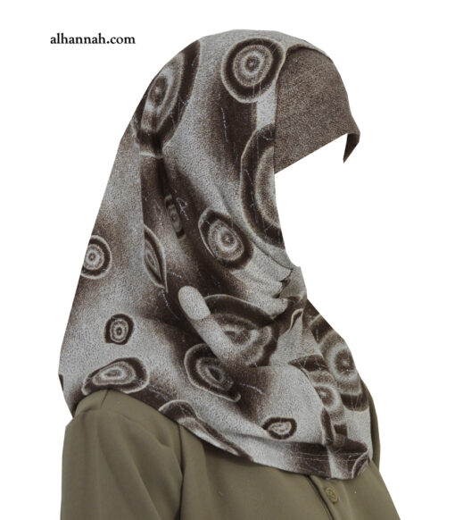 Girls AlAmirah Hijab with Spiral Print ch503