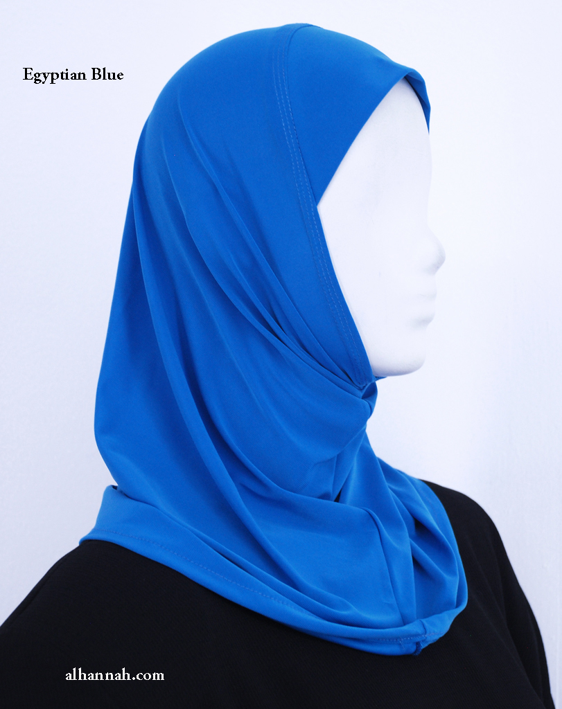 Girls One Piece AlAmirah Hijab in Solid Colors ch507