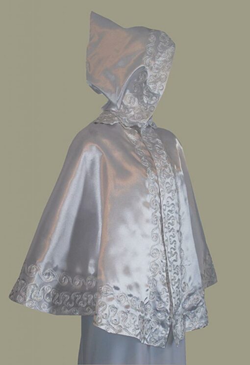 Hooded Bridal Cape - Waist Length ct504