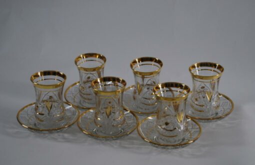 Turkish Cut Glass Arabian Tea Set gi440