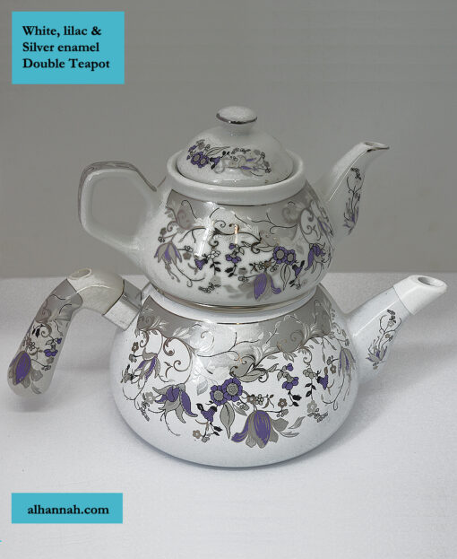 Baked Enamel Turkish Double Teapot gi905