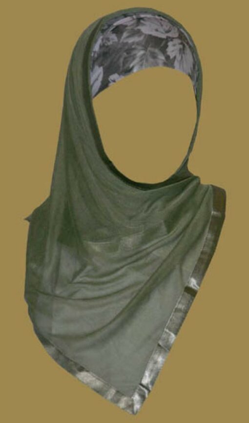 Kuwaiti Style Wrap Hijab hi1165