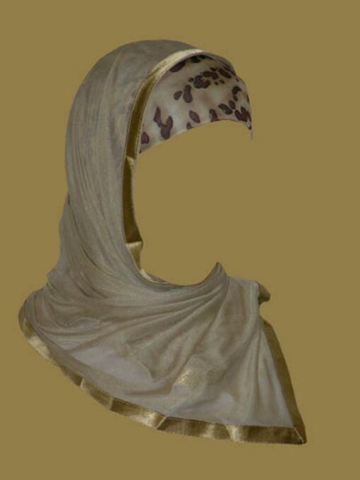 Kuwaiti Style Wrap Hijab hi1167