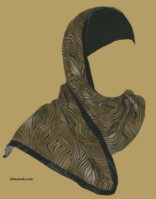 Kuwaiti Style Wrap Hijab hi1169