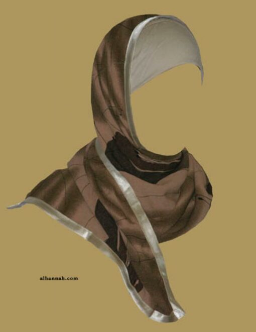 Kuwaiti Style Wrap Hijab hi1170