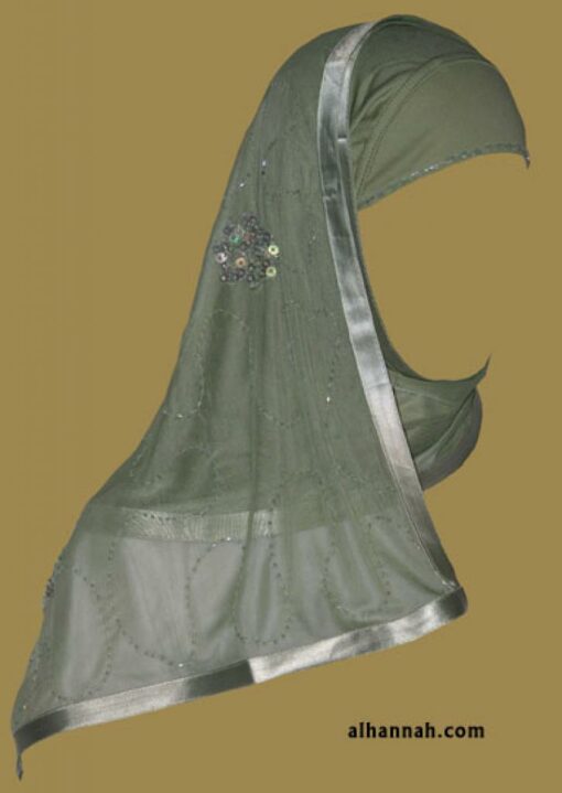 Kuwaiti Style Wrap Hijab hi1183