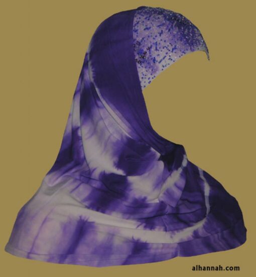 Beaded Al Amira 2 Piece Religious Veil hi1193