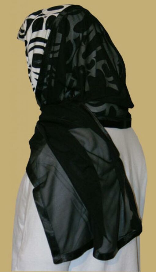 Kuwaiti Style Wrap Hijab hi1206