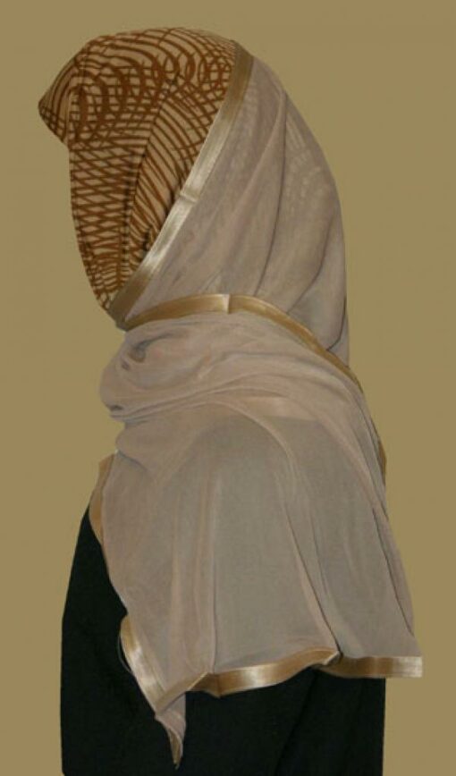 Kuwaiti Style Wrap Hijab hi1212