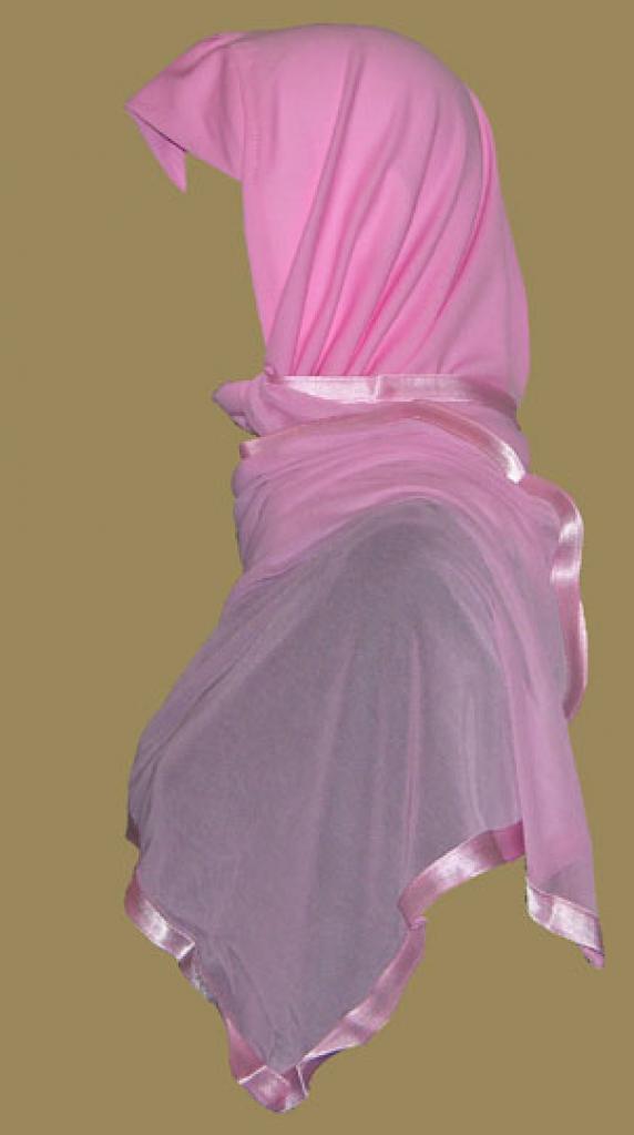 Kuwaiti Style Wrap Hijab hi1214