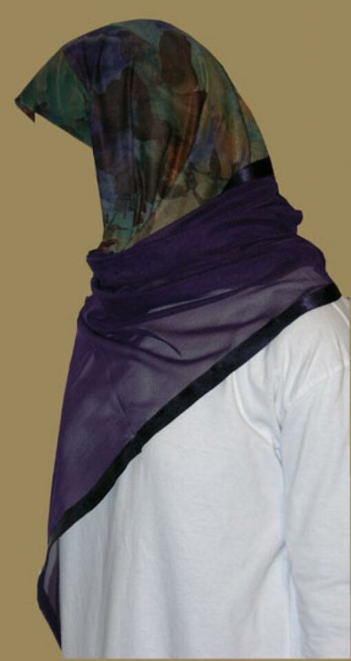 Kuwaiti Style Wrap Hijab hi1223