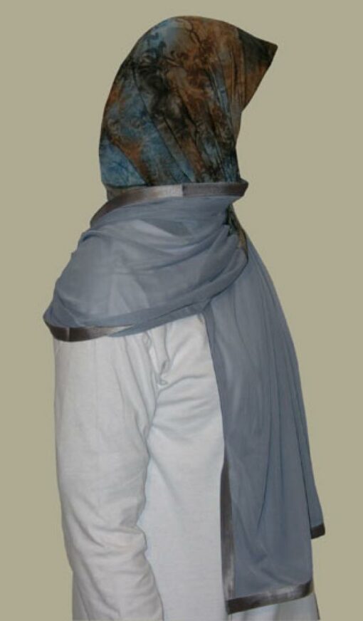 Kuwaiti Style Wrap Hijab hi1239