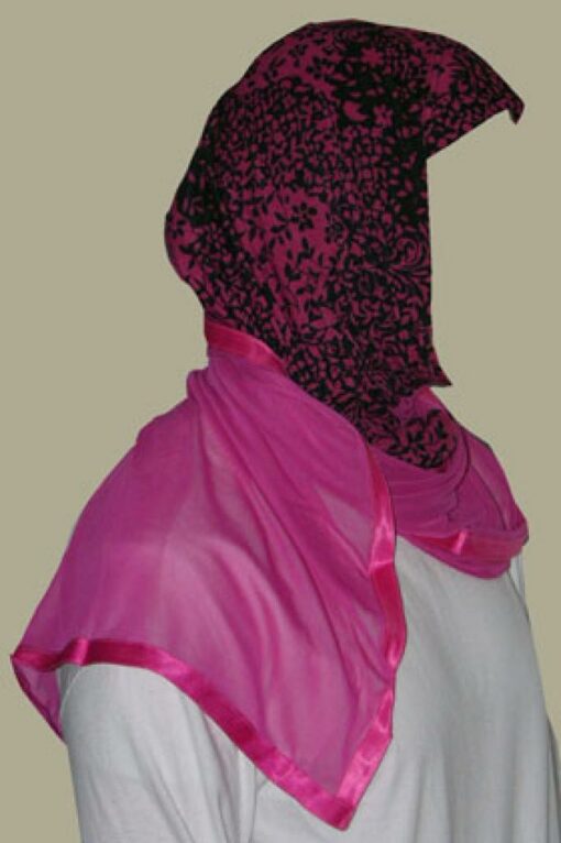 Kuwaiti Style Wrap Hijab hi1242