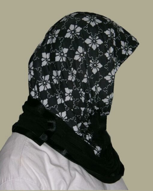Kuwaiti Style Wrap Hijab hi1247