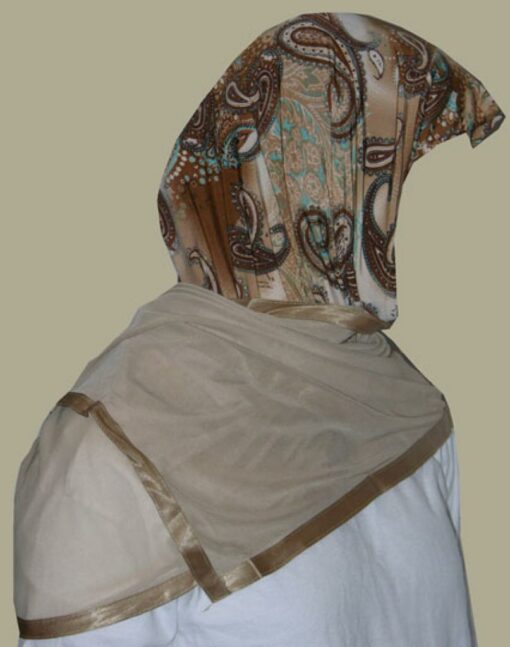 Kuwaiti Style Wrap Hijab hi1248