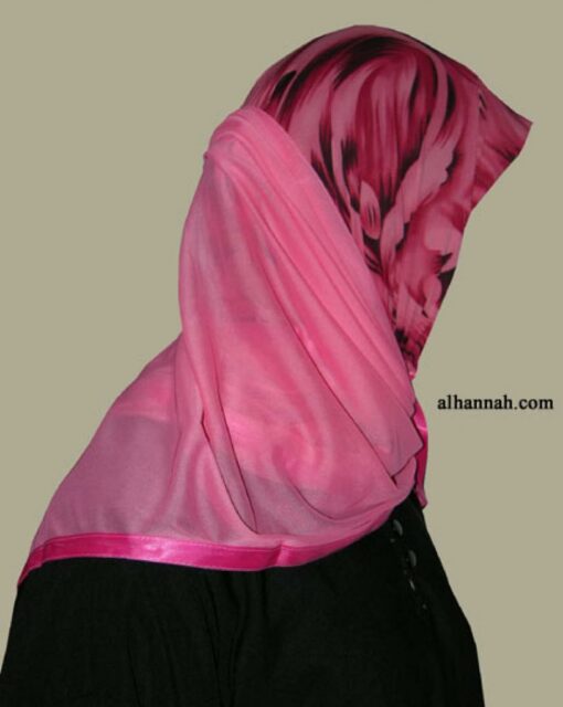 Kuwaiti Style Wrap Hijab hi1255