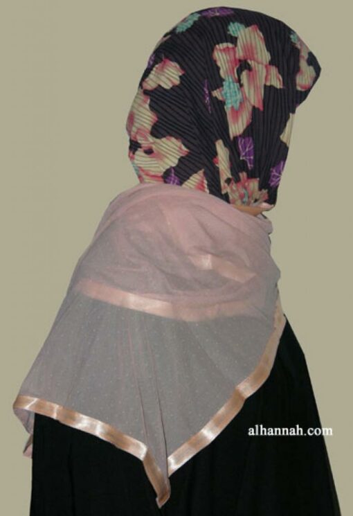 Kuwaiti Style Wrap Hijab hi1258