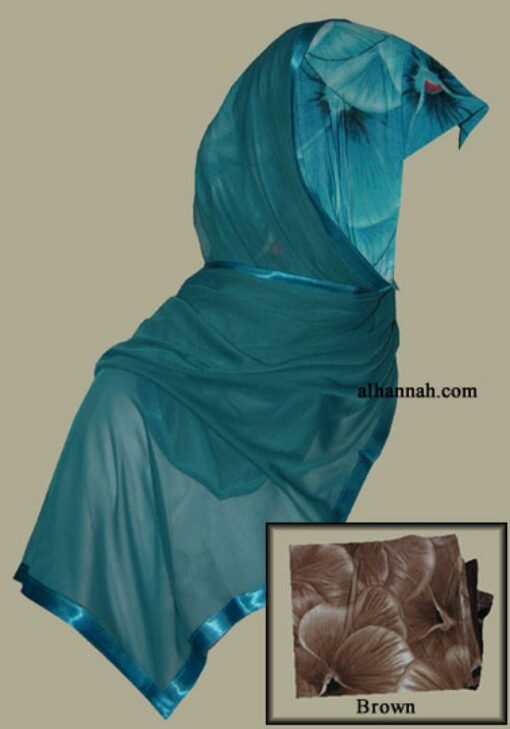 Kuwaiti Style Wrap Hijab hi1259