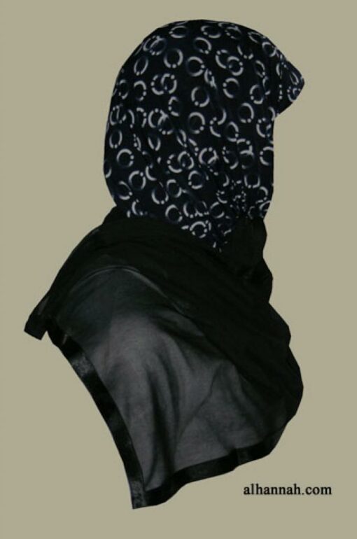 Kuwaiti Style Wrap Hijab hi1264
