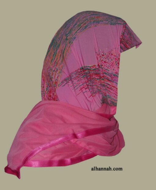 Kuwaiti Style Wrap Hijab hi1265