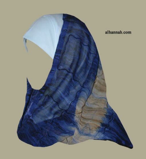 Kuwaiti Style Wrap Hijab hi1270