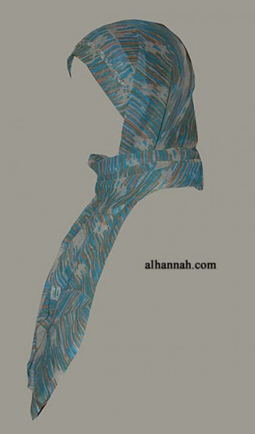 Kuwaiti Style Wrap Hijab hi1282