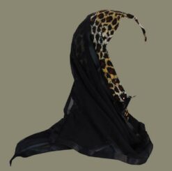 Kuwaiti style wrap hijab hi1403