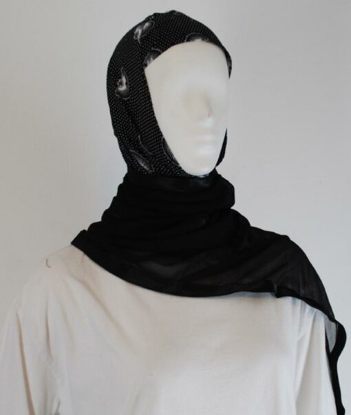 Kuwaiti style twist hijab  hi1487