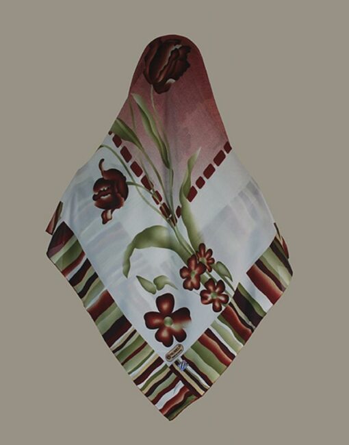 Multitone Tulip Pattern Nurel Turkish Hijab hi1626