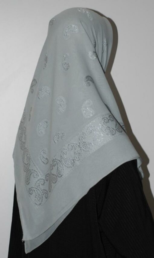 Paisley Embroidered Hijab hi1636