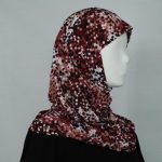 Contrasting Dots Al Amirah Hijab  hi1648