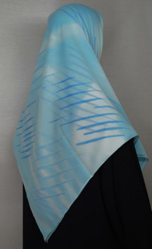 Striped Pattern Turkish Gauze Hijab hi1681