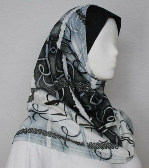 Ribbon Pattern Al Amirah Hijab hi1716